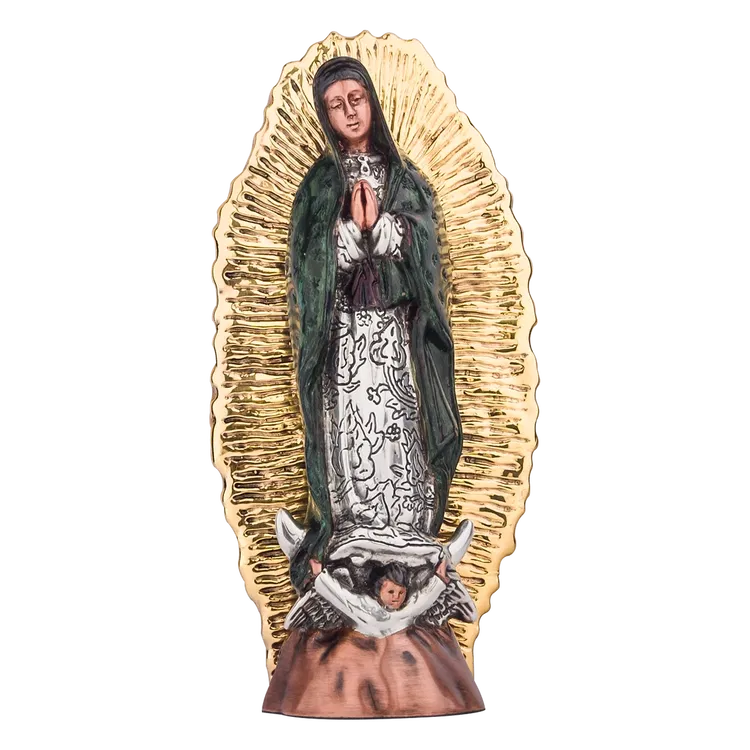 Dargenta - Silver Virgin Of Guadalupe 24K Gold Solar Rays