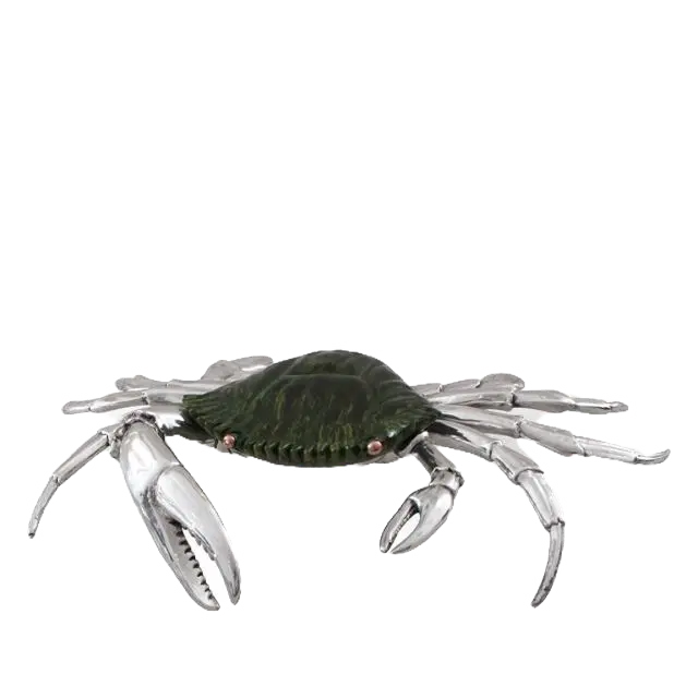 Dargenta - Silver Crab Statue Blue Crab