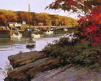 Autumn in Little River by Don Demers — Giclee On Canvas