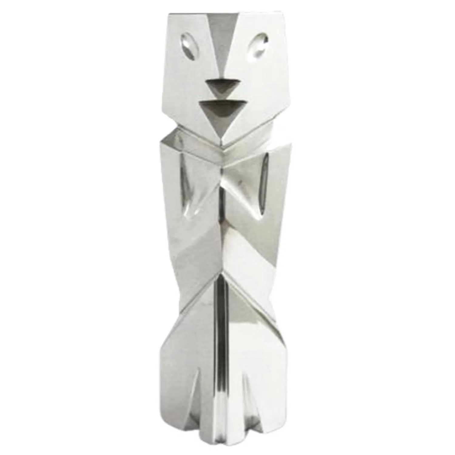 Tall Mezcala Silver Human Sculpture by Dargenta