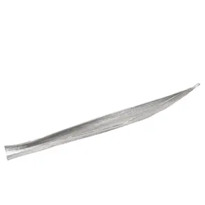 Dargenta - Palm Leaf Silver Fruit Bowl Small Centerpiece