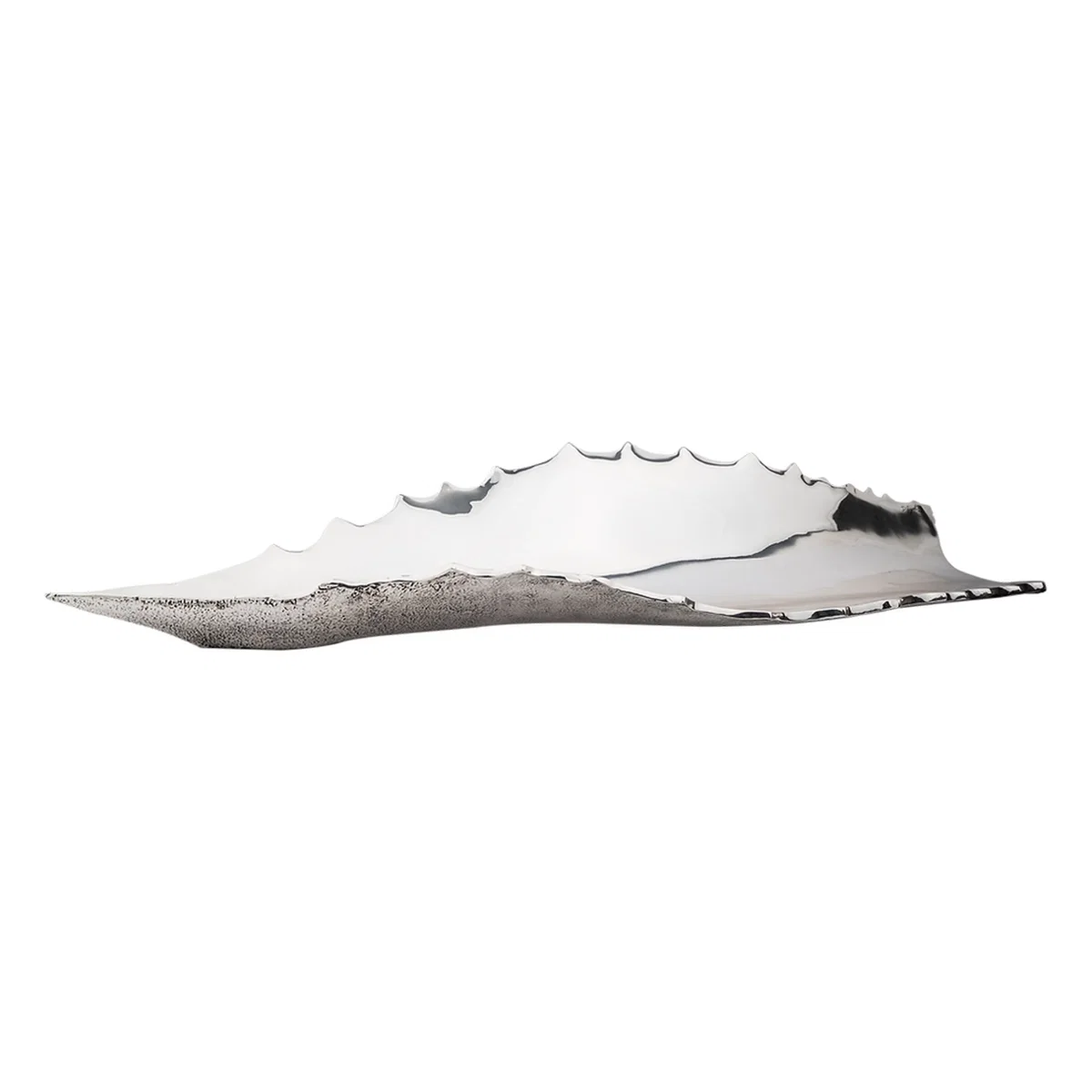 Silver Agave Leaf Table Center by Dargenta