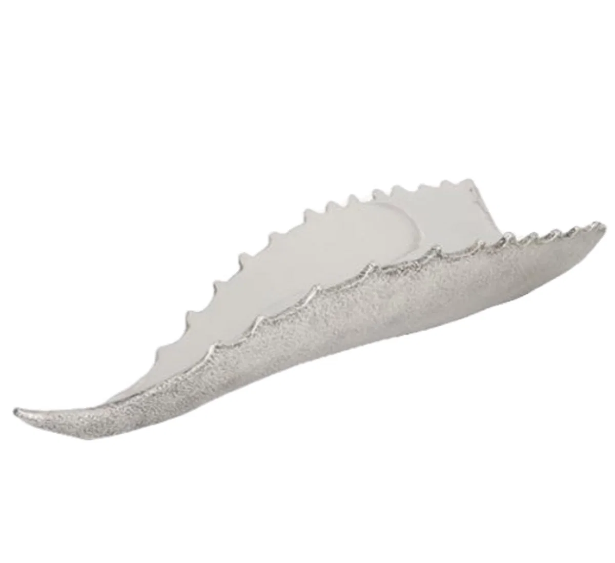 Agave Leaf Silver Fruit Bowl by Dargenta