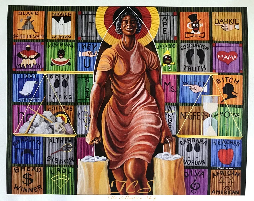 A Walk In Faith by Ernie Barnes — Giclee On Paper