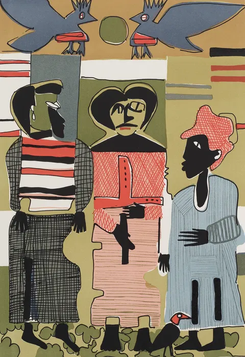 Romare Bearden - Firebirds