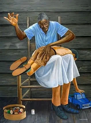 Grandma's Hands by Ernie Barnes — Giclee On Paper