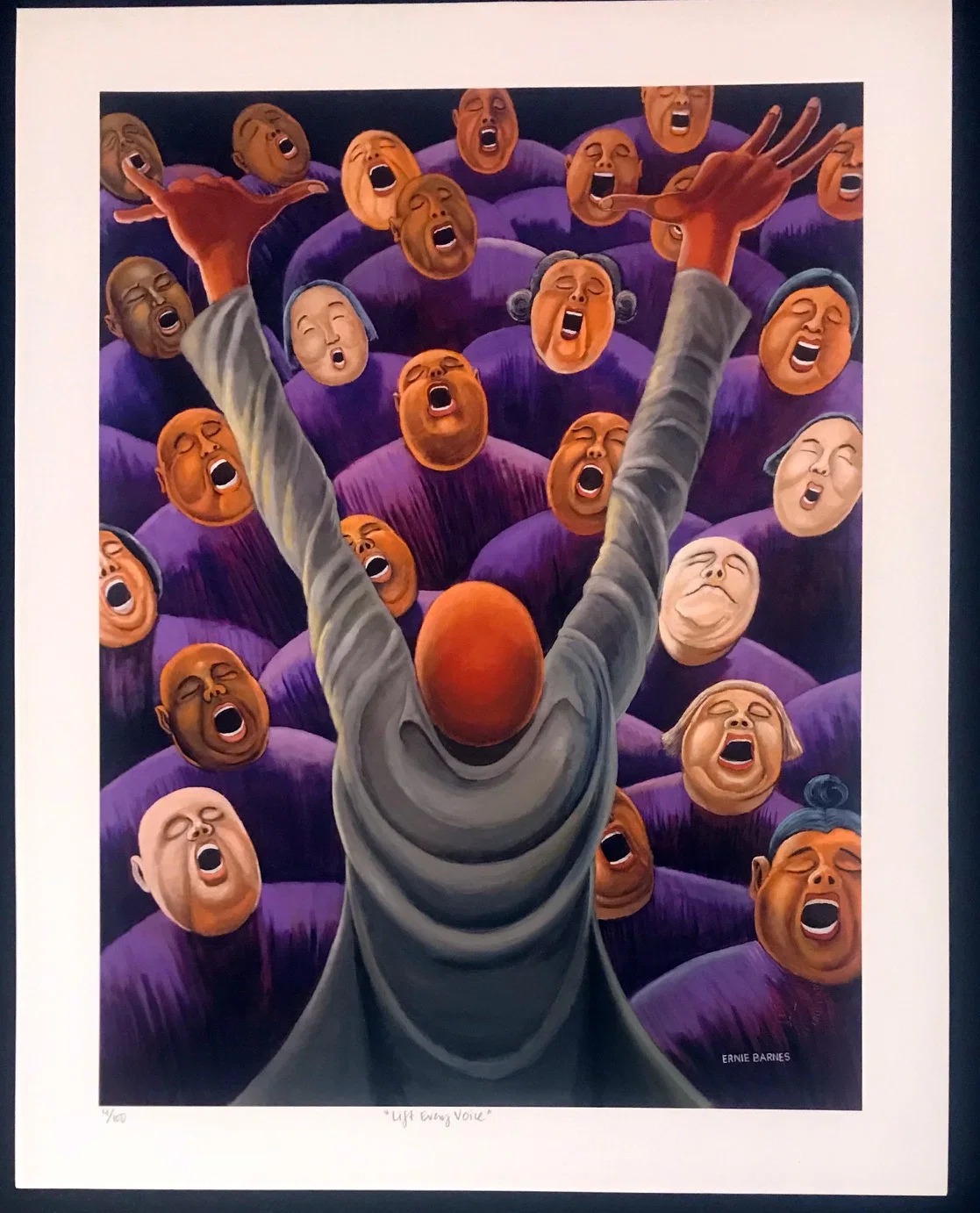 Lift Every Voice by Ernie Barnes — Giclee On Paper