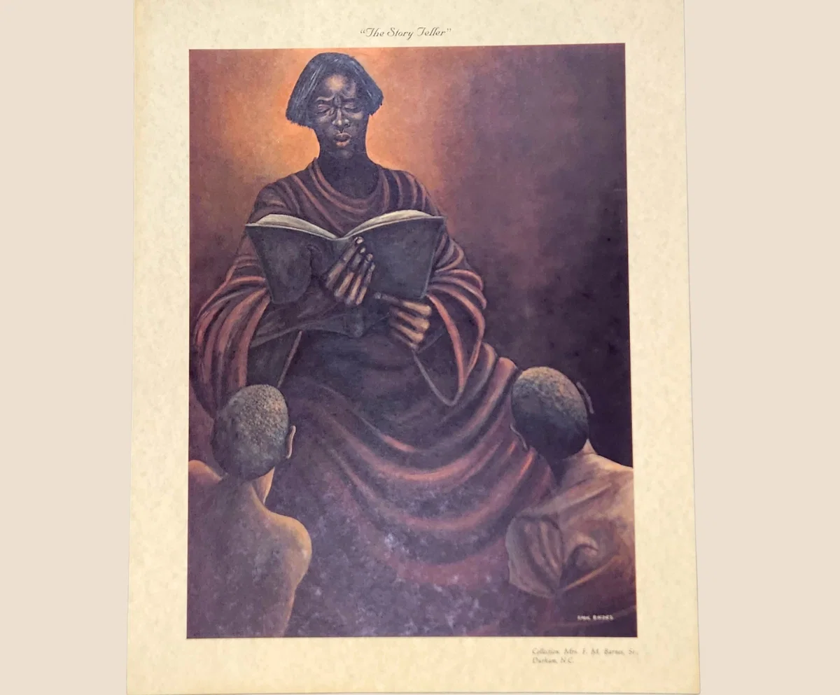 The Story Teller Lithograph by Ernie Barnes