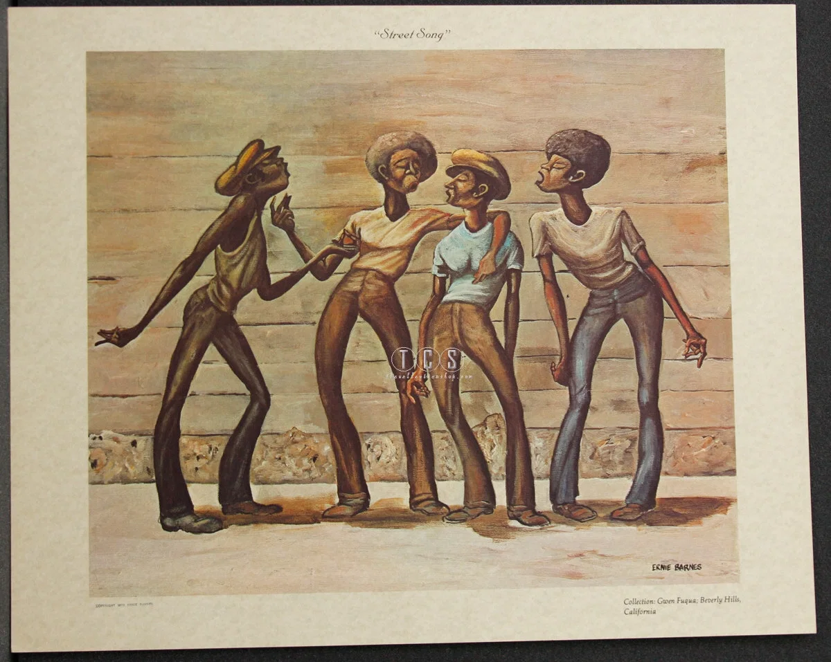 Stet Song Lithograph Artist Proof by Ernie Barnes
