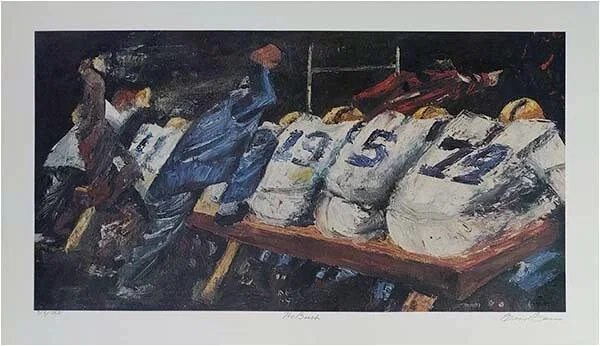The Bench Signed And Numbered Limited Edition by Ernie Barnes