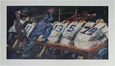 The Bench Signed And Numbered Limited Edition by Ernie Barnes