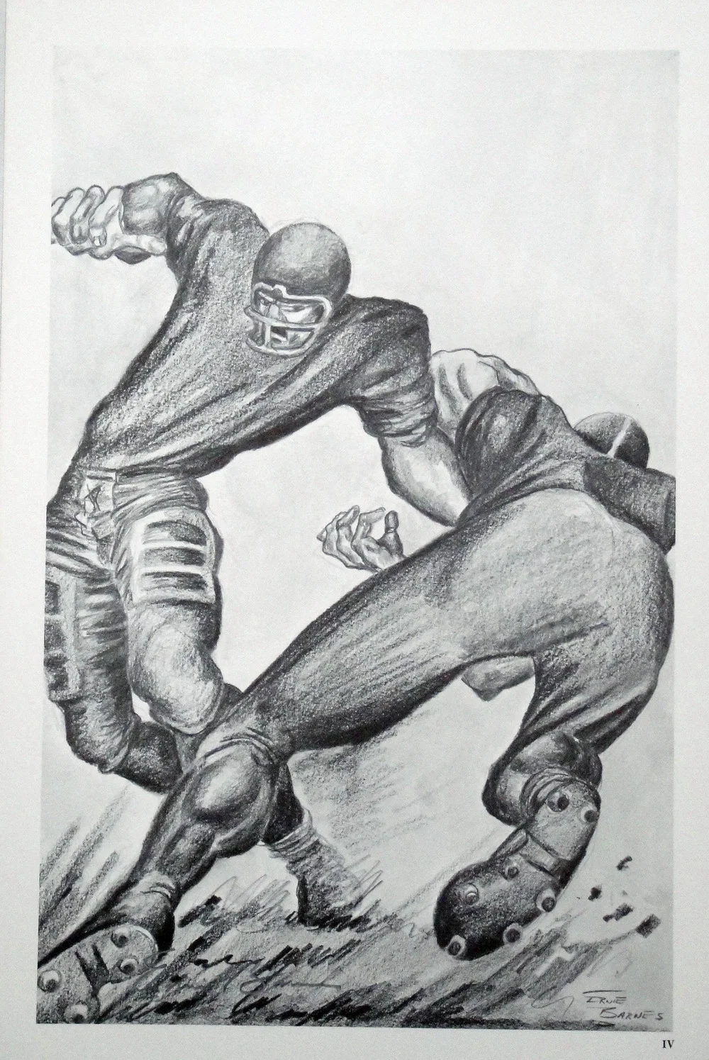 The Handoff by Ernie Barnes — Lithograph