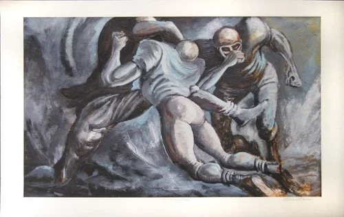 The Pulling Guard by Ernie Barnes — Giclee On Paper