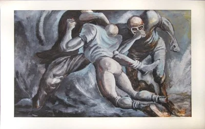 The Pulling Guard by Ernie Barnes