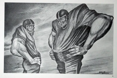 Two Linemen by Ernie Barnes