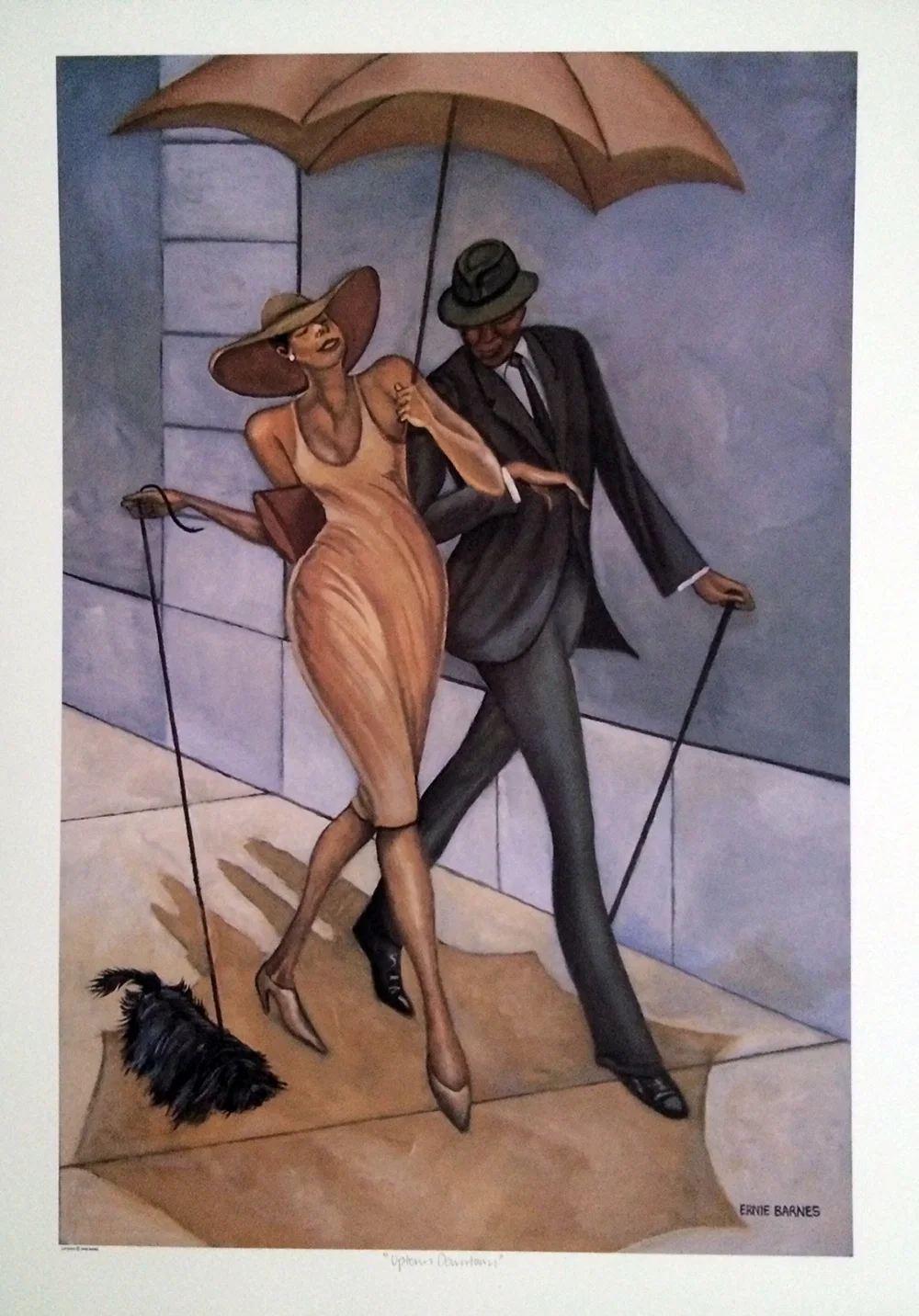 Uptown, Downtown by Ernie Barnes — Giclee On Paper