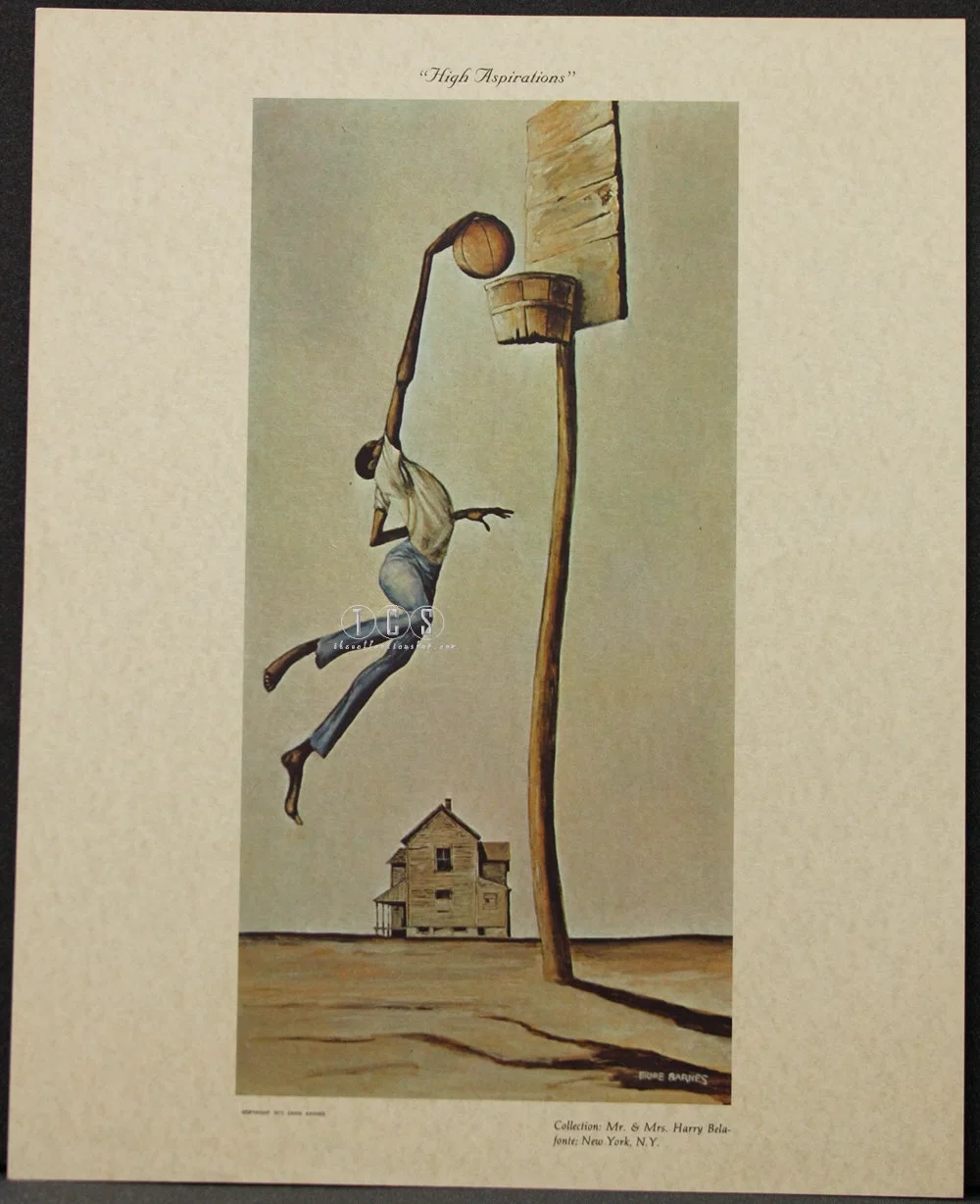 High Aspiration Lithograph Artist Proof by Ernie Barnes