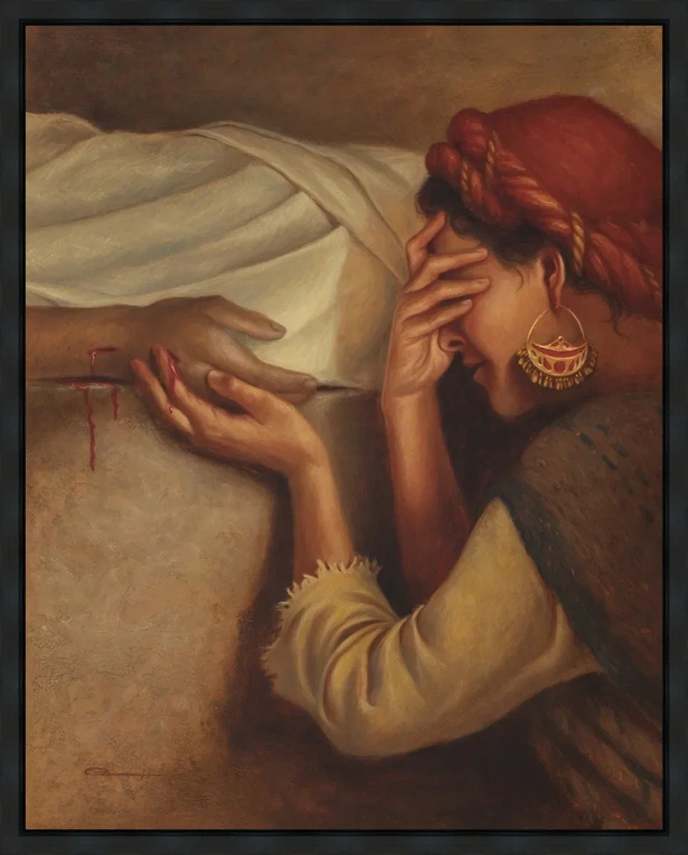 For Me He Bled and Died Gallery Wrap by Esther Hiilani Candari — Giclee On Canvas