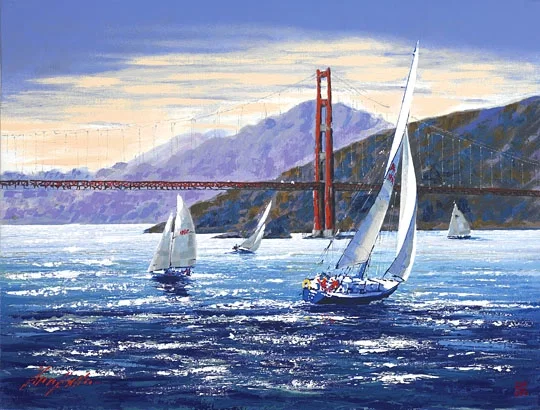Golden Gate Sunset (the Pacific Coast Suite) by Kerry Hallam