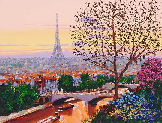 Paris Sunset by Kerry Hallam