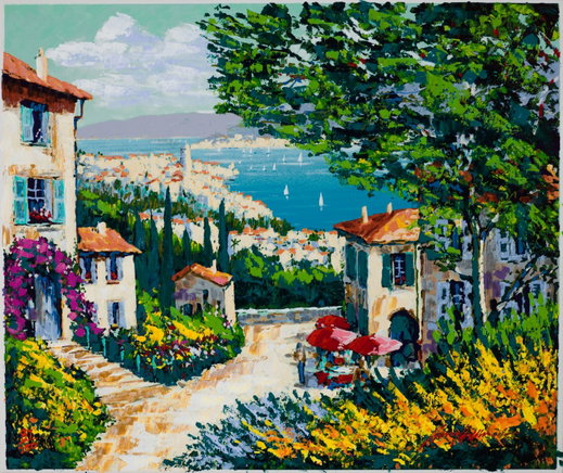 Kerry Hallam「Paradiso」版画AP版 額装 地中海 #457 EGHALX31301.webp?width=520&