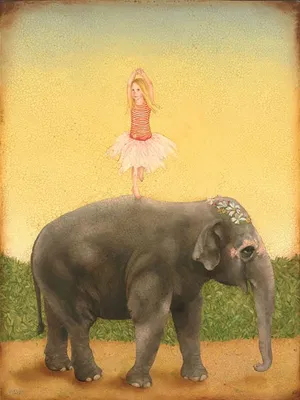 Emily McPhie - Pirouettes And Pachyderms Limited Edition Canvas