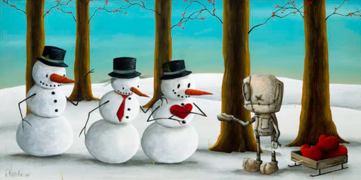 A Little Something To Keep You Warm by Fabio Napoleoni — Giclee On Canvas