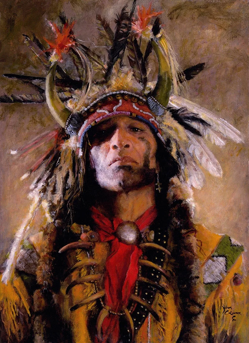 Holy Man of the Buffalo Nation by John Coleman — Giclee On Canvas