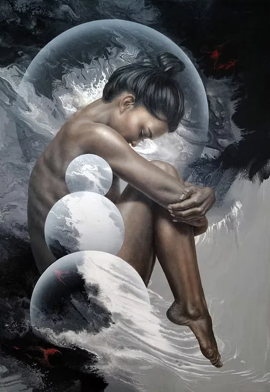 The First Gaia by Fidel Garcia — Hand-Embellished Giclee on Canvas