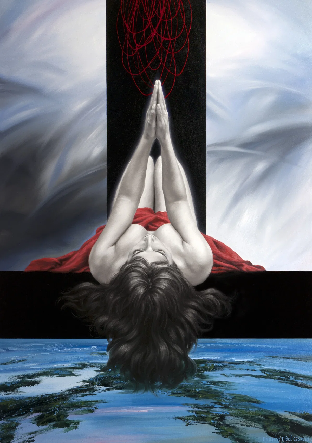 ACROSS THE THRESHOLD - ATRAVEZ DEL UMBRAL by Fidel Garcia — Giclee On Canvas