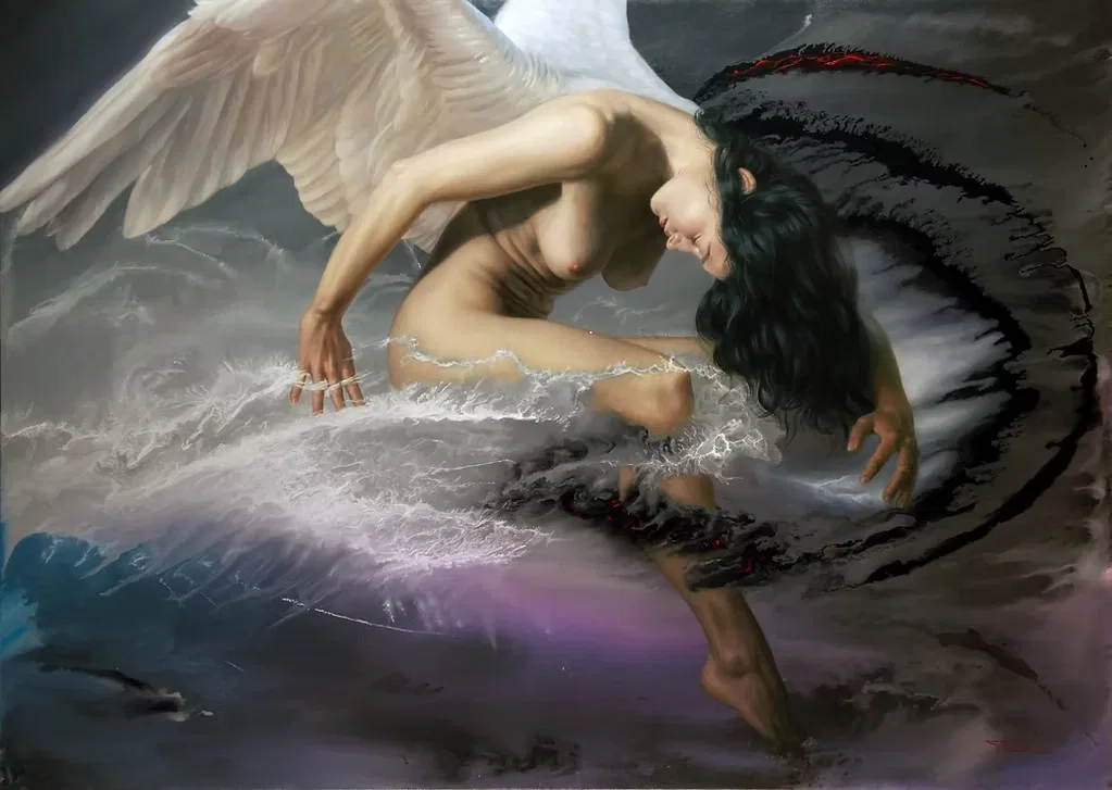 AN ANGEL IS BORN by Fidel Garcia — Giclee On Canvas
