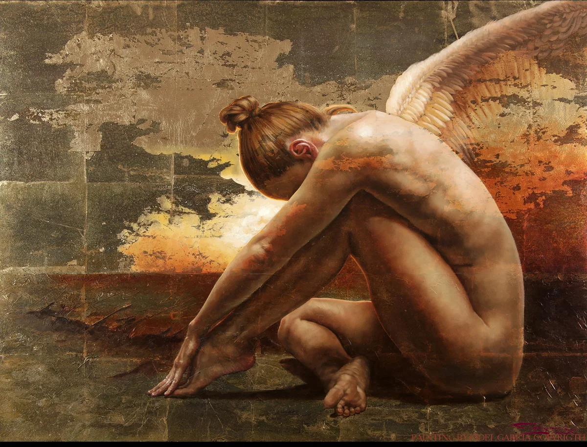 AURORA´S ANGEL - AURORA DEL ANGEL by Fidel Garcia — Giclee On Canvas