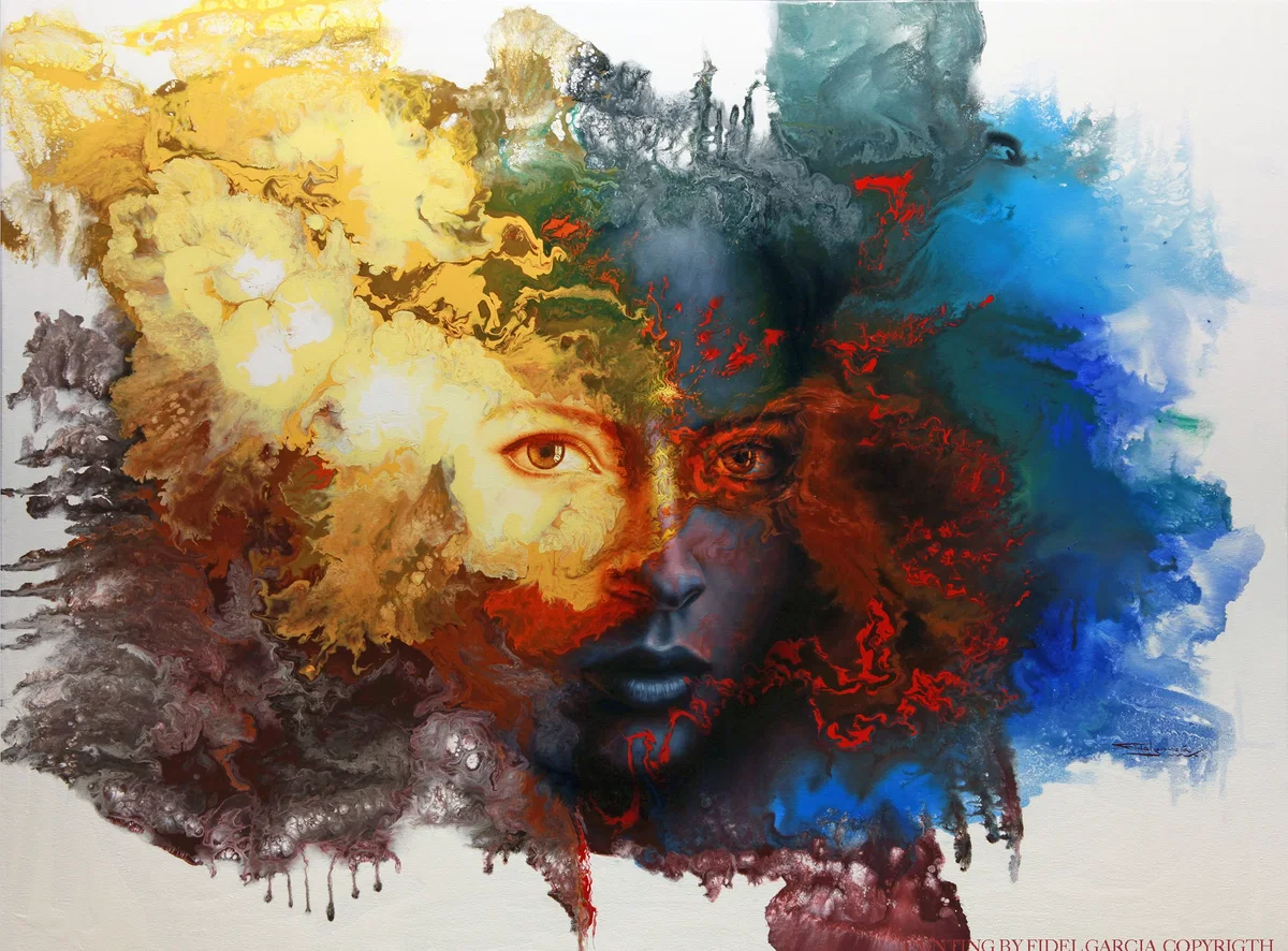 AN AVATAR IS BORN - NACE UN AVATAR by Fidel Garcia — Giclee On Canvas