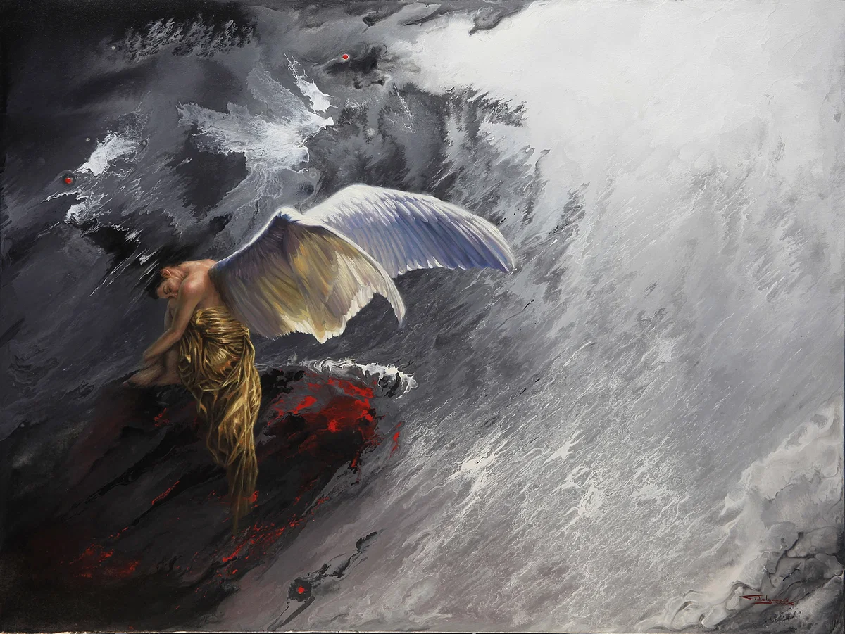 ANGELS VOICES II - VOCES DE ANGELES II by Fidel Garcia — Giclee On Canvas