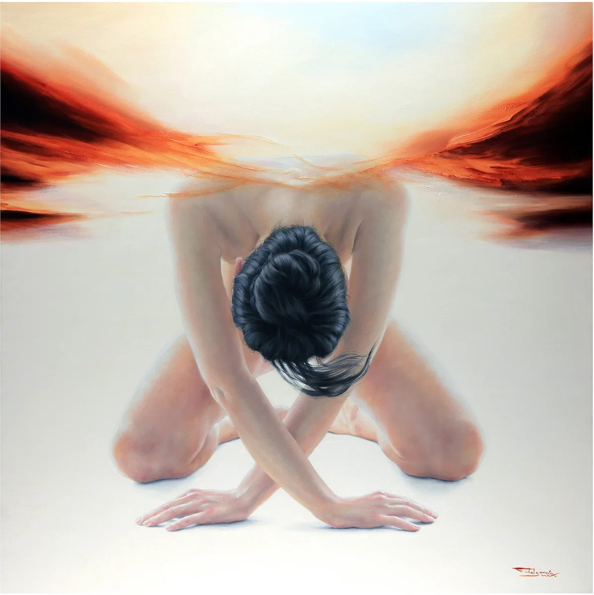 CLOSER TO ENLIGHTENMENT - CERCANO A LA ILUMINACION by Fidel Garcia — Giclee On Canvas