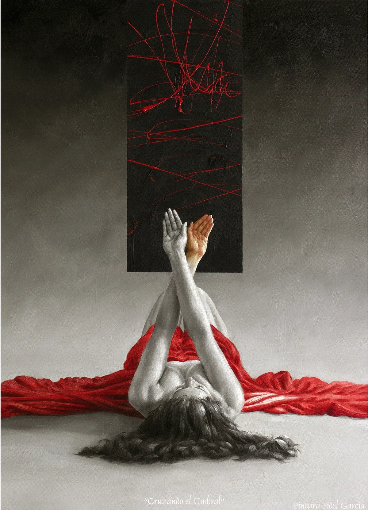 CROSSING THE PORTAL - CRUZANDO EL PORTAL by Fidel Garcia — Giclee On Canvas