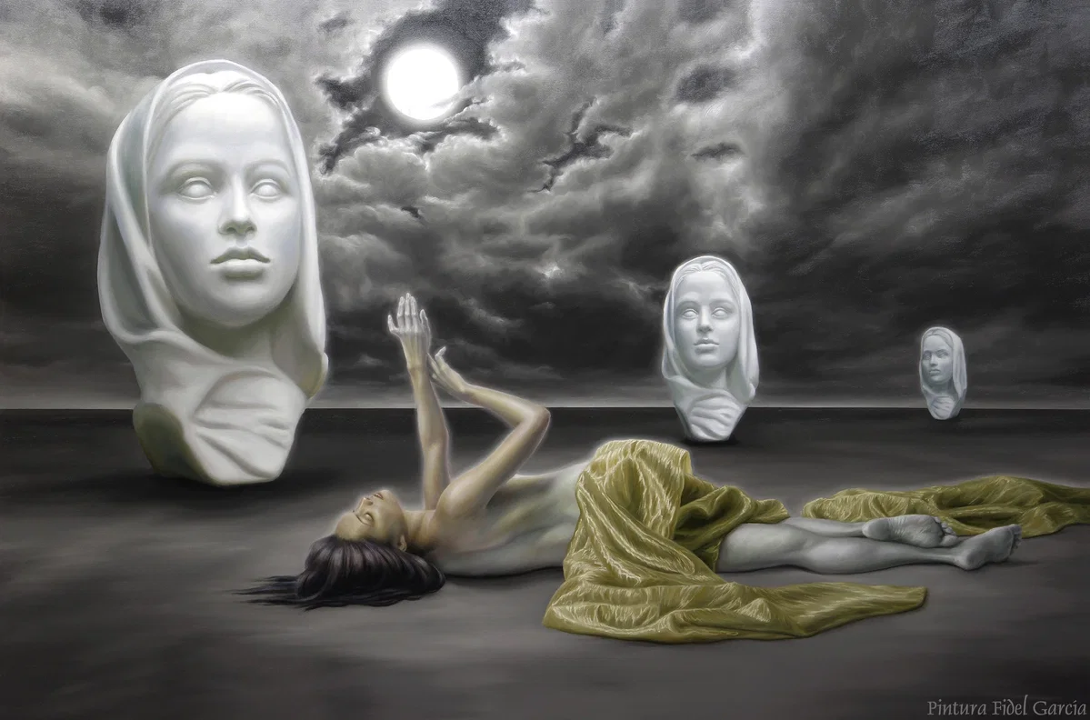 DREAMS OF A PRINCESS - SUEÑOS DE UNA PRINCESA by Fidel Garcia — Giclee On Canvas