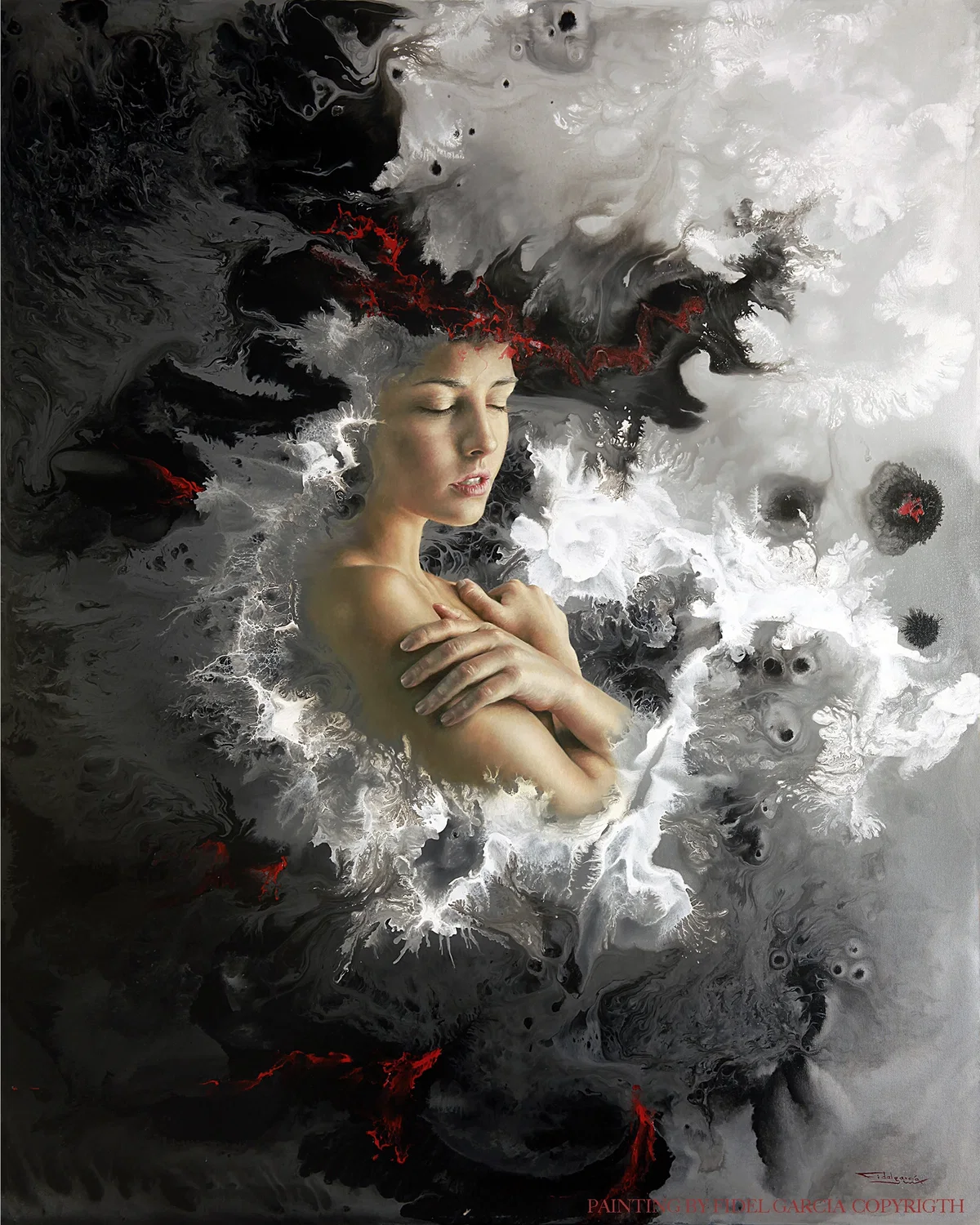EMERGING FROM ILLUSION - EMERGER DE LA ILUSION by Fidel Garcia — Giclee On Canvas
