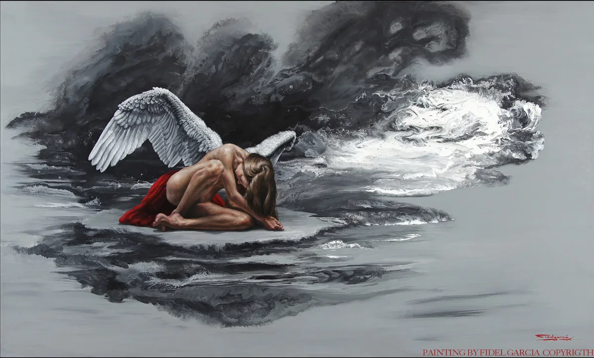 FENIX ANGEL - ANGEL FENIX by Fidel Garcia — Giclee On Canvas