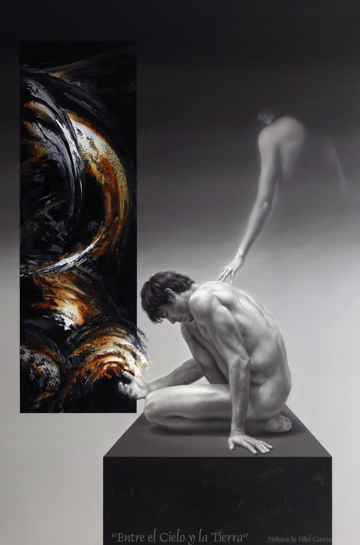 BETWEEN HEAVEN AND THE EARTH - ENTRE EL CIELO Y LA TIERRA by Fidel Garcia — Giclee On Canvas