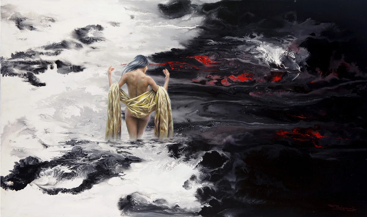 HOLDING FAITH II - SOSTENIENDO LA FE II by Fidel Garcia — Giclee On Canvas