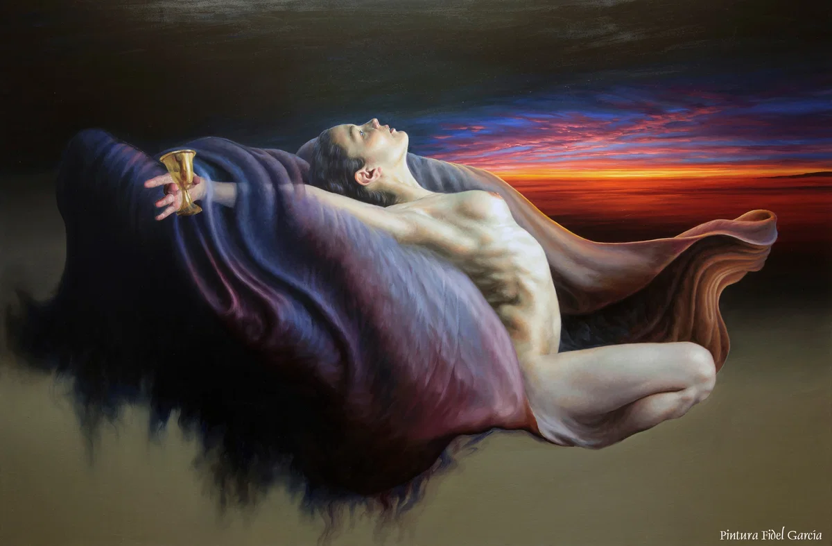 THE HOLY GRAIL - EL SANTO GRIAL by Fidel Garcia — Giclee On Canvas