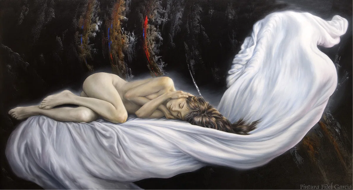 THE INNER GUIDE - LA GUIA INTERIOR by Fidel Garcia — Giclee On Canvas