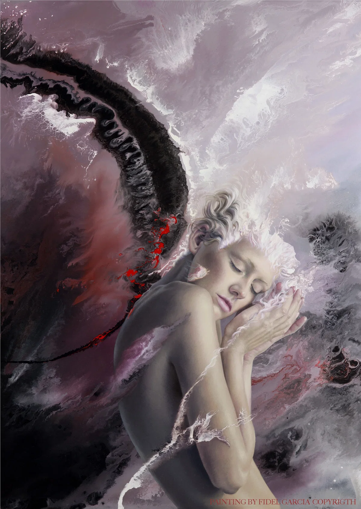 ANGEL OF THE TAO - ANGEL DEL TAO by Fidel Garcia — Giclee On Canvas