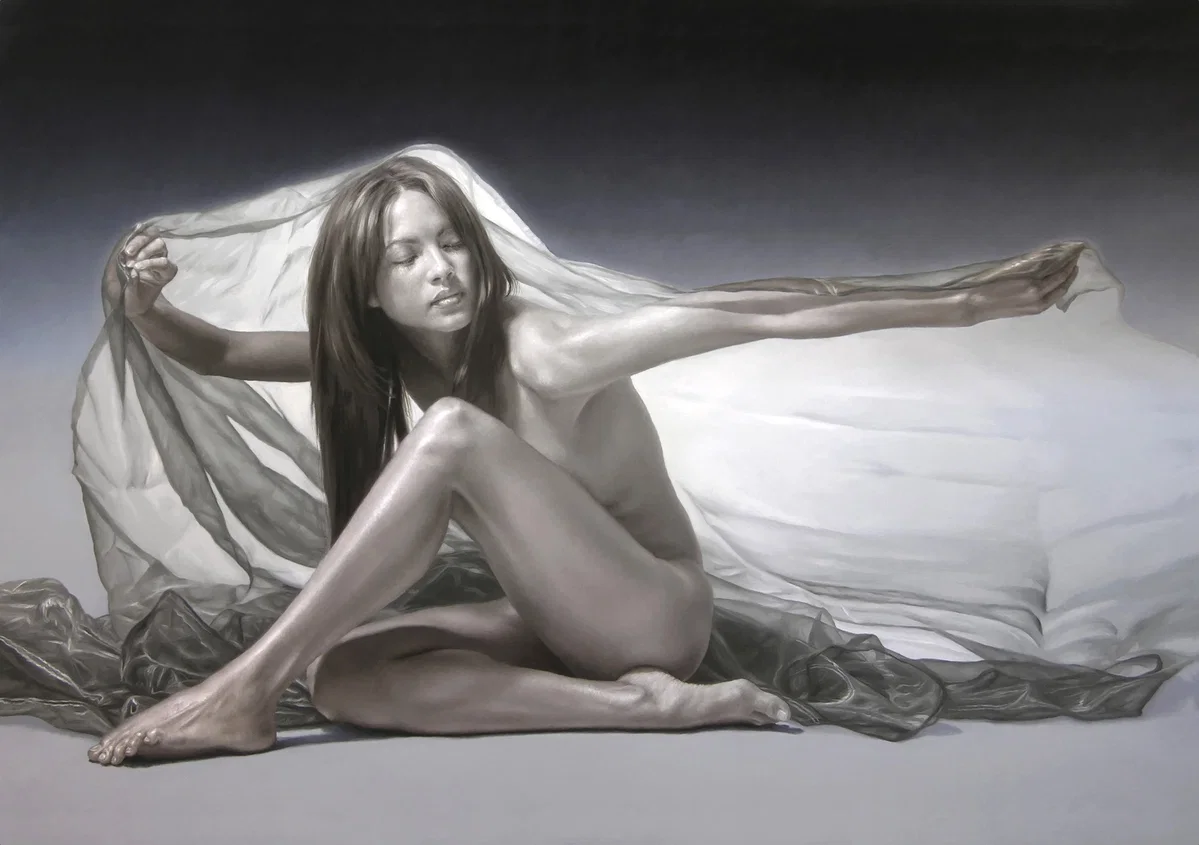 IN THE VEIL OF A FEELING - EN EL VELO DE UN SENTIMIENTO by Fidel Garcia — Giclee On Canvas