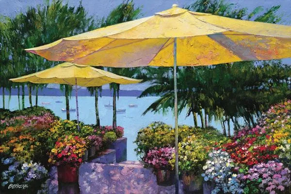 Flowers by the Sea by Howard Behrens — Giclee On Canvas