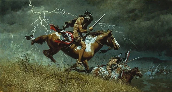 When Omens Turn Bad ANNIVERSARY EDITION by Frank McCarthy — Giclee On Canvas