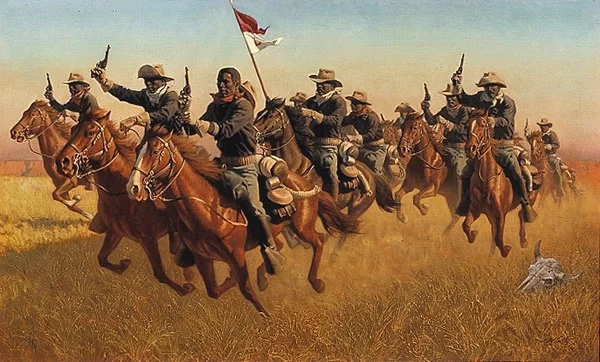BUFFALO SOLDIERS by Frank McCarthy — Lithograph