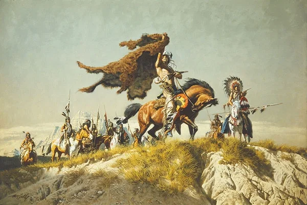 Buffalo Robe Signal by Frank McCarthy — Canvas