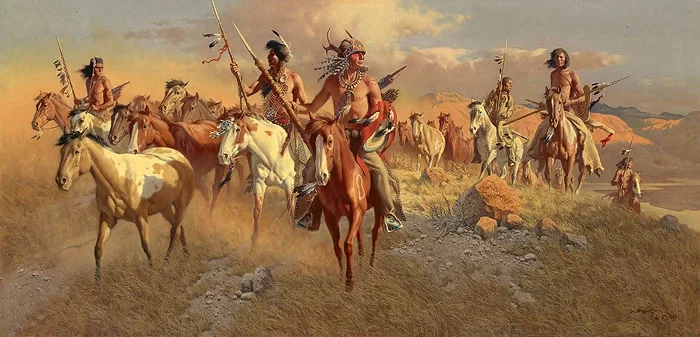 The Raiders by Frank McCarthy — Canvas